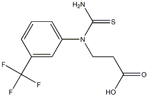 3-[(aminocarbothioyl)-3-(trifluoromethyl)anilino]propanoic acid 结构式