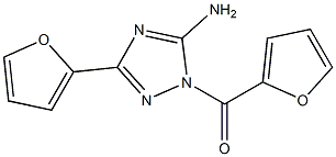 1-(2-furoyl)-3-(2-furyl)-1H-1,2,4-triazol-5-ylamine 结构式