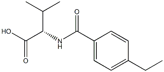 N-(4-ethylbenzoyl)valine 结构式