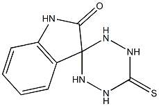 3'-thioxo-1,3-dihydrospiro[2H-indole-3,6'-[1,2,4,5]-tetraazinane]-2-one 结构式