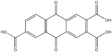 9,10-dioxo-9,10-dihydro-2,3,6-anthracenetricarboxylic acid 结构式