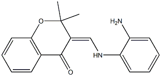 3-[(2-aminoanilino)methylene]-2,2-dimethyl-2,3-dihydro-4H-chromen-4-one 结构式