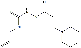 N-allyl-2-[3-(4-morpholinyl)propanoyl]hydrazinecarbothioamide 结构式