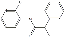 N-(2-chloro-3-pyridinyl)-2-phenylbutanamide 结构式