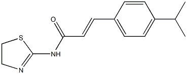 N-(4,5-dihydro-1,3-thiazol-2-yl)-3-(4-isopropylphenyl)acrylamide 结构式