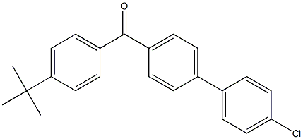 (4-tert-butylphenyl)(4'-chloro[1,1'-biphenyl]-4-yl)methanone 结构式