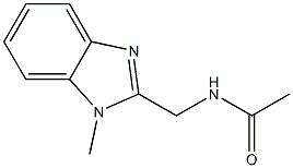 N-[(1-methyl-1H-benzimidazol-2-yl)methyl]acetamide 结构式