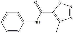 4-methyl-N-phenyl-1,2,3-thiadiazole-5-carboxamide 结构式