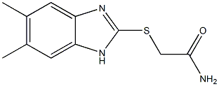 2-[(5,6-dimethyl-1H-benzimidazol-2-yl)sulfanyl]acetamide 结构式