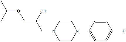 1-[4-(4-fluorophenyl)-1-piperazinyl]-3-isopropoxy-2-propanol 结构式