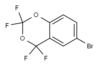 6-溴-2,2,4,4-四氟-1,3-苯并噁烷 结构式