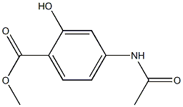对乙酰氨基水杨酸甲酯 结构式