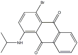 1-异丙氨基-4-溴蒽醌 结构式