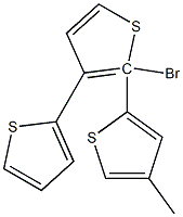 2-Bromo-4'-methylterthiophene 
 结构式