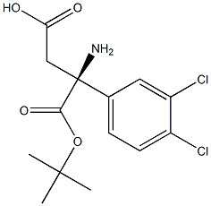 BOC-S-3-氨基-3(3,4-二氯苯基)丙酸 结构式