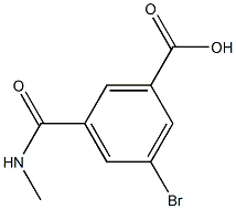 3-bromo-5-(methylcarbamoyl)benzoic acid 结构式