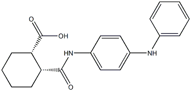 (1S,2R)-2-[(4-anilinoanilino)carbonyl]cyclohexanecarboxylic acid 结构式