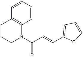 (E)-1-[3,4-dihydro-1(2H)-quinolinyl]-3-(2-furyl)-2-propen-1-one 结构式