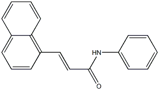 (E)-3-(1-naphthyl)-N-phenyl-2-propenamide 结构式