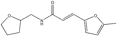 (E)-3-(5-methyl-2-furyl)-N-(tetrahydro-2-furanylmethyl)-2-propenamide 结构式