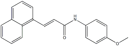 (E)-N-(4-methoxyphenyl)-3-(1-naphthyl)-2-propenamide 结构式