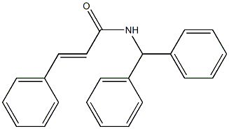 (E)-N-benzhydryl-3-phenyl-2-propenamide 结构式