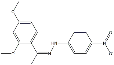 1-(2,4-dimethoxyphenyl)-1-ethanone N-(4-nitrophenyl)hydrazone 结构式