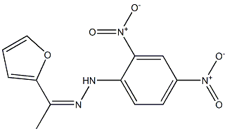 1-(2-furyl)-1-ethanone N-(2,4-dinitrophenyl)hydrazone 结构式