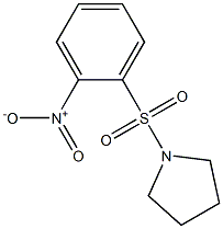 1-[(2-nitrophenyl)sulfonyl]pyrrolidine 结构式