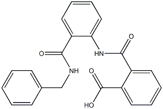 2-({2-[(benzylamino)carbonyl]anilino}carbonyl)benzoic acid 结构式