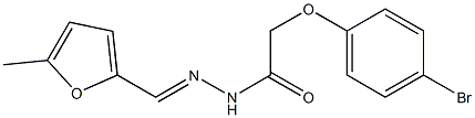 2-(4-bromophenoxy)-N'-[(E)-(5-methyl-2-furyl)methylidene]acetohydrazide 结构式