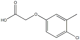 2-(4-chloro-3-methylphenoxy)acetic acid 结构式