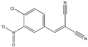 2-(4-chloro-3-nitrobenzylidene)malononitrile 结构式