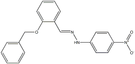 2-(benzyloxy)benzaldehyde N-(4-nitrophenyl)hydrazone 结构式