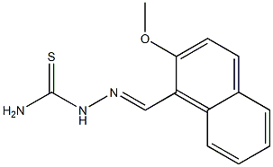 2-[(E)-(2-methoxy-1-naphthyl)methylidene]-1-hydrazinecarbothioamide 结构式