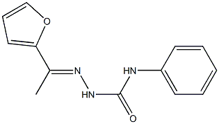 2-[(E)-1-(2-furyl)ethylidene]-N-phenyl-1-hydrazinecarboxamide 结构式