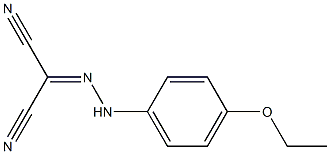 2-[2-(4-ethoxyphenyl)hydrazono]malononitrile 结构式