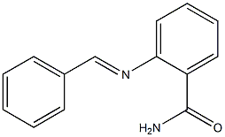 2-{[(E)-phenylmethylidene]amino}benzamide 结构式