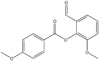 2-formyl-6-methoxyphenyl 4-methoxybenzoate 结构式