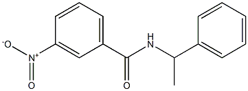 3-nitro-N-(1-phenylethyl)benzamide 结构式