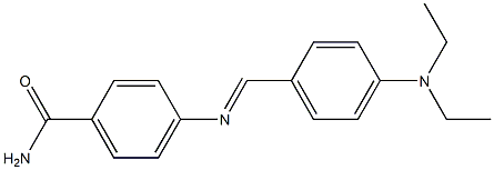 4-({(E)-[4-(diethylamino)phenyl]methylidene}amino)benzamide 结构式