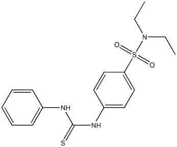 4-[(anilinocarbothioyl)amino]-N,N-diethylbenzenesulfonamide 结构式