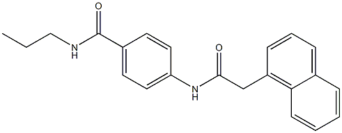 4-{[2-(1-naphthyl)acetyl]amino}-N-propylbenzamide 结构式