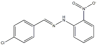 4-chlorobenzaldehyde N-(2-nitrophenyl)hydrazone 结构式