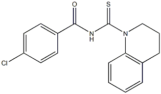 4-chloro-N-[3,4-dihydro-1(2H)-quinolinylcarbothioyl]benzamide 结构式