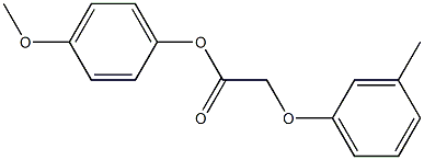 4-methoxyphenyl 2-(3-methylphenoxy)acetate 结构式