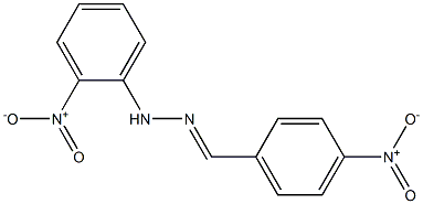 4-nitrobenzaldehyde N-(2-nitrophenyl)hydrazone 结构式