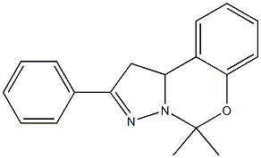 5,5-dimethyl-2-phenyl-1,10b-dihydropyrazolo[1,5-c][1,3]benzoxazine 结构式