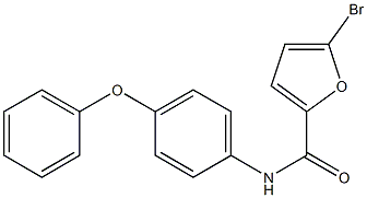 5-bromo-N-(4-phenoxyphenyl)-2-furamide 结构式