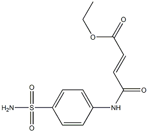 ethyl (E)-4-[4-(aminosulfonyl)anilino]-4-oxo-2-butenoate 结构式